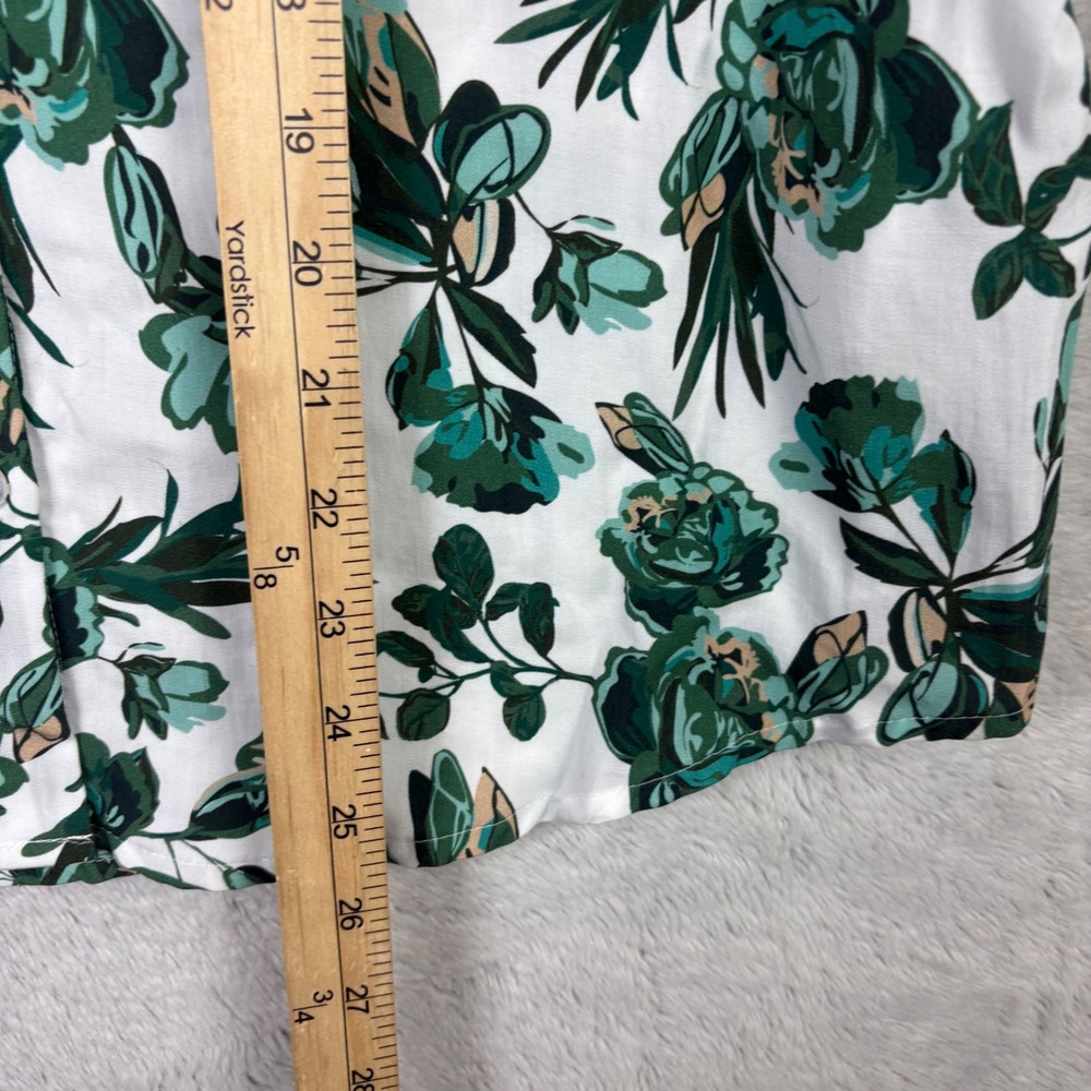 NEW Barbour Yarrow Top Floral Blouse Button Down Puff Balloon Sleeve Womens Sz 6 - Picture 8 of 14